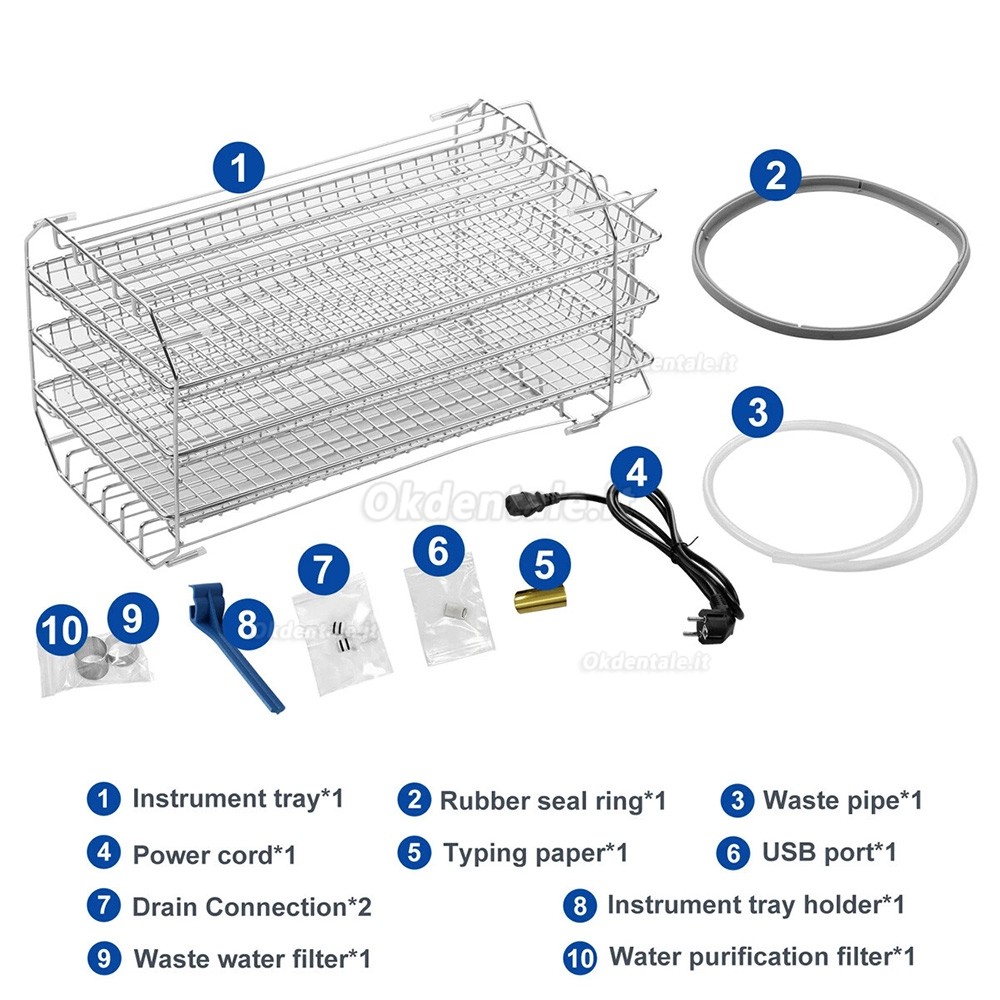 Sterilizzatore autoclave classe B dentale Fomos Foster Plus 22L con stampante e funzione di asciugatura